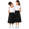 image:imageCircle Skirts for Girls  Girls Long Midi Skirt with Pockets  Soft Stretch Cotton  Size 4  16Black
