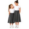 image:imageCircle Skirts for Girls  Girls Long Midi Skirt with Pockets  Soft Stretch Cotton  Size 4  16Charcoal Gray