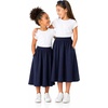 image:imageCircle Skirts for Girls  Girls Long Midi Skirt with Pockets  Soft Stretch Cotton  Size 4  16Navy Blue