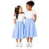 image:imageCircle Skirts for Girls  Girls Long Midi Skirt with Pockets  Soft Stretch Cotton  Size 4  16Sky Blue