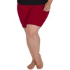 image:imageSTRETCH IS COMFORT Womens Ultra Buttery Smooth Cotton Leggings  Small to 5XBurgundy