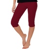 image:imageSTRETCH IS COMFORT Womens Ultra Buttery Smooth Cotton Leggings  Small to 5XBurgundy