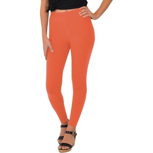 image:imageSTRETCH IS COMFORT Womens Ultra Buttery Smooth Cotton Leggings  Small to 5XCoral
