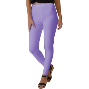 image:imageSTRETCH IS COMFORT Womens Ultra Buttery Smooth Cotton Leggings  Small to 5XLavender