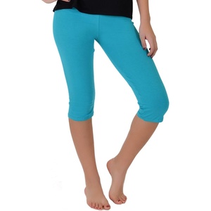 image:imageSTRETCH IS COMFORT Womens Ultra Buttery Smooth Cotton Leggings  Small to 5XTurquoise