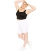 image:imageSTRETCH IS COMFORT Womens Plus Size Cotton Biker Shorts  Cotton  XLarge  7XBlackwhite