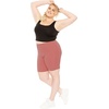 image:imageSTRETCH IS COMFORT Womens Plus Size Cotton Biker Shorts  Cotton  XLarge  7XDark Mauve