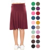 image:imageSTRETCH IS COMFORT Girls Knee to Midi Length Aline Skirt with Builtin Shorts or Leggings  Size 416Burgudy