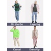 image:imageSTRETCH IS COMFORT Mens Oh So Soft Long Sleeve Top Crew Neck and Turtleneck  Small  5XReindeer