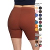 image:imageSTRETCH IS COMFORT Womens Biker Shorts Plus Size Cotton Spandex  Gym Work Out Sports Recreation Bike Running Shorts WomenAlmond