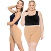 image:imageSTRETCH IS COMFORT Womens Biker Shorts Plus Size Cotton Spandex  Gym Work Out Sports Recreation Bike Running Shorts WomenBeige