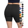 image:imageSTRETCH IS COMFORT Womens Biker Shorts Plus Size Cotton Spandex  Gym Work Out Sports Recreation Bike Running Shorts WomenBlack
