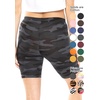 image:imageSTRETCH IS COMFORT Womens Biker Shorts Plus Size Cotton Spandex  Gym Work Out Sports Recreation Bike Running Shorts WomenBlack Camo
