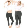 image:imageSTRETCH IS COMFORT Womens Biker Shorts Plus Size Cotton Spandex  Gym Work Out Sports Recreation Bike Running Shorts WomenCharcoal Gray