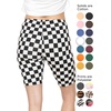 image:imageSTRETCH IS COMFORT Womens Biker Shorts Plus Size Cotton Spandex  Gym Work Out Sports Recreation Bike Running Shorts WomenCheckered Black and White