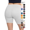 image:imageSTRETCH IS COMFORT Womens Biker Shorts Plus Size Cotton Spandex  Gym Work Out Sports Recreation Bike Running Shorts WomenHeather Gray