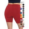 image:imageSTRETCH IS COMFORT Womens Biker Shorts Plus Size Cotton Spandex  Gym Work Out Sports Recreation Bike Running Shorts WomenRed