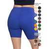 image:imageSTRETCH IS COMFORT Womens Biker Shorts Plus Size Cotton Spandex  Gym Work Out Sports Recreation Bike Running Shorts WomenRoyal Blue