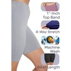 image:imageSTRETCH IS COMFORT Womens Biker Shorts Plus Size Cotton Spandex  Gym Work Out Sports Recreation Bike Running Shorts WomenStone Gray