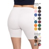 image:imageSTRETCH IS COMFORT Womens Biker Shorts Plus Size Cotton Spandex  Gym Work Out Sports Recreation Bike Running Shorts WomenWhite