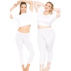 image:imageSTRETCH IS COMFORT Womens Biker Shorts Plus Size Cotton Spandex  Gym Work Out Sports Recreation Bike Running Shorts WomenWhite