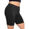 image:imageSTRETCH IS COMFORT Womens Biker Shorts Plus Size Cotton Spandex  Gym Work Out Sports Recreation Bike Running Shorts WomenBlack