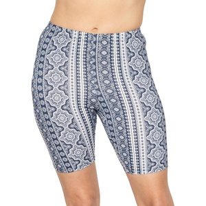 image:imageSTRETCH IS COMFORT Womens Biker Shorts Plus Size Cotton Spandex  Gym Work Out Sports Recreation Bike Running Shorts WomenBoho Chakra Blue