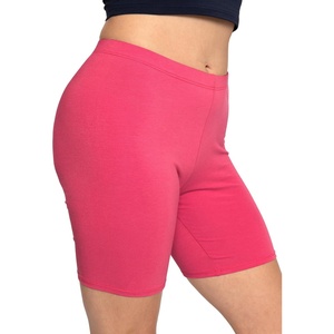 image:imageSTRETCH IS COMFORT Womens Biker Shorts Plus Size Cotton Spandex  Gym Work Out Sports Recreation Bike Running Shorts WomenHot Pink