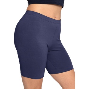 image:imageSTRETCH IS COMFORT Womens Biker Shorts Plus Size Cotton Spandex  Gym Work Out Sports Recreation Bike Running Shorts WomenNavy Blue
