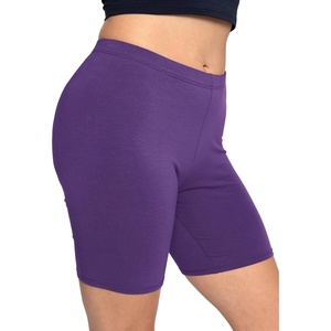image:imageSTRETCH IS COMFORT Womens Biker Shorts Plus Size Cotton Spandex  Gym Work Out Sports Recreation Bike Running Shorts WomenPurple