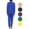 image:imageSTRETCH IS COMFORT Boys Thermal Set Long Sleeve Top with Jogger Pants  Crew Neck or Hoodie  Thermal Underwear For Kids SetRoyal Blue