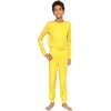 image:imageSTRETCH IS COMFORT Boys Thermal Set Long Sleeve Top with Jogger Pants  Crew Neck or Hoodie  Thermal Underwear For Kids SetYellow