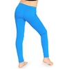 image:imageSTRETCH IS COMFORT Girls Cotton Leggings Kids Toddler Footless Pants 216  Soft durable pullon fit elastic waistband school play active days under dresses easy care washable everyday layeringOcean Blue