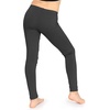 image:imageSTRETCH IS COMFORT Girls Cotton Leggings Kids Toddler Footless Pants 216  Soft durable pullon fit elastic waistband school play active days under dresses easy care washable everyday layeringBlack 3 Pack