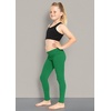 image:imageSTRETCH IS COMFORT Girls Cotton Leggings Kids Toddler Footless Pants 216  Soft durable pullon fit elastic waistband school play active days under dresses easy care washable everyday layeringKelly Green