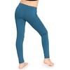 image:imageSTRETCH IS COMFORT Girls Cotton Leggings Kids Toddler Footless Pants 216  Soft durable pullon fit elastic waistband school play active days under dresses easy care washable everyday layeringTeal