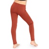 image:imageSTRETCH IS COMFORT Girls Cotton Leggings Kids Toddler Footless Pants 216  Soft durable pullon fit elastic waistband school play active days under dresses easy care washable everyday layeringRust