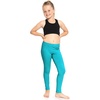 image:imageSTRETCH IS COMFORT Girls Cotton Leggings Kids Toddler Footless Pants 216  Soft durable pullon fit elastic waistband school play active days under dresses easy care washable everyday layeringTurquoise