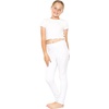 image:imageSTRETCH IS COMFORT Girls Cotton Leggings Kids Toddler Footless Pants 216  Soft durable pullon fit elastic waistband school play active days under dresses easy care washable everyday layeringWhite Fleece