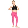 image:imageSTRETCH IS COMFORT Girls Cotton Leggings Kids Toddler Footless Pants 216  Soft durable pullon fit elastic waistband school play active days under dresses easy care washable everyday layeringHot Pink
