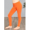 image:imageSTRETCH IS COMFORT Girls Cotton Leggings Kids Toddler Footless Pants 216  Soft durable pullon fit elastic waistband school play active days under dresses easy care washable everyday layeringOrange