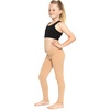 image:imageSTRETCH IS COMFORT Girls Cotton Leggings Kids Toddler Footless Pants 216  Soft durable pullon fit elastic waistband school play active days under dresses easy care washable everyday layeringBeige