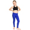 image:imageSTRETCH IS COMFORT Girls Cotton Leggings Kids Toddler Footless Pants 216  Soft durable pullon fit elastic waistband school play active days under dresses easy care washable everyday layeringRoyal Blue