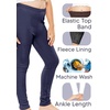 image:imageSTRETCH IS COMFORT Girls Cotton Leggings Kids Toddler Footless Pants 216  Soft durable pullon fit elastic waistband school play active days under dresses easy care washable everyday layeringWhite Fleece