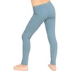 image:imageSTRETCH IS COMFORT Girls Cotton Leggings Kids Toddler Footless Pants 216  Soft durable pullon fit elastic waistband school play active days under dresses easy care washable everyday layeringSlate Blue