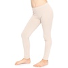 image:imageSTRETCH IS COMFORT Girls Cotton Leggings Kids Toddler Footless Pants 216  Soft durable pullon fit elastic waistband school play active days under dresses easy care washable everyday layeringOffwhite