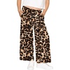 image:imageSTRETCH IS COMFORT Girls Cotton Wide Leg Pants  PullOn Style with Pockets  Soft Stretch Everyday Wear  Youth XSC16Brown Leopard