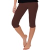 image:imageSTRETCH IS COMFORT Womens Ultra Buttery Smooth Cotton Leggings Knee Length Leggings or Shorts  Small to 5XBrown