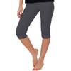 image:imageSTRETCH IS COMFORT Womens Ultra Buttery Smooth Cotton Leggings Knee Length Leggings or Shorts  Small to 5XCharcoal Gray