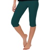 image:imageSTRETCH IS COMFORT Womens Ultra Buttery Smooth Cotton Leggings Knee Length Leggings or Shorts  Small to 5XHunter Green